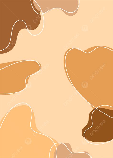 Shape Abstract Minimalist Style Background Aesthetic Brown Wallpaper ...
