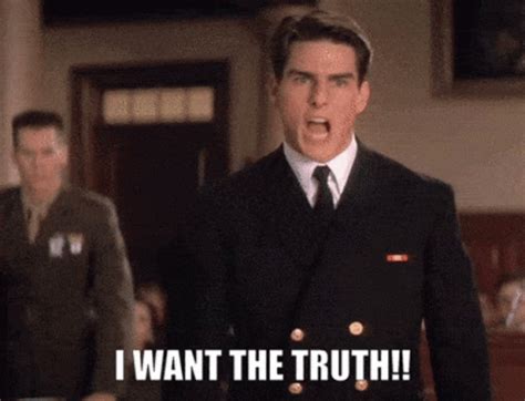 IWant The Truth Tom Cruise GIF - IWantTheTruth TomCruise AFewGoodMen - Discover & Share GIFs