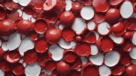 Premium AI Image | 4k high resolution oily red and white texture wallpaper background realistic ...