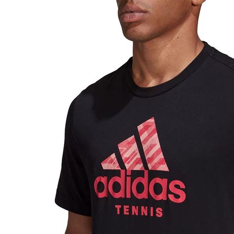 adidas Tennis Logo Tee Shirt - Black | Midwest Sports