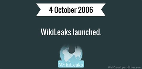 WikiLeaks launched