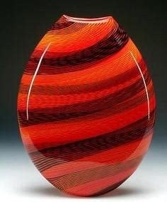 Orange Swirl Glass Vase : r/orange