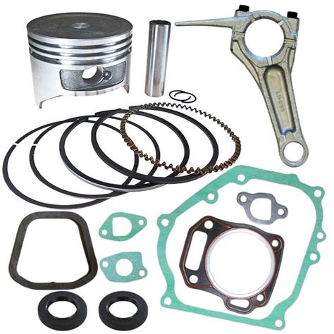 Honda GX160 piston kit with gaskets, oil seals and connecting rod