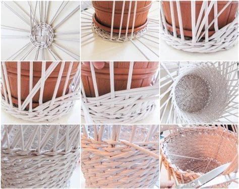 Weave a basket of newspaper tubes | Basket, Stylish basket, Basket and crate