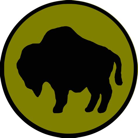 File:92nd Infantry Division Buffalo Soldiers Division, US Army.png - Heraldry of the World