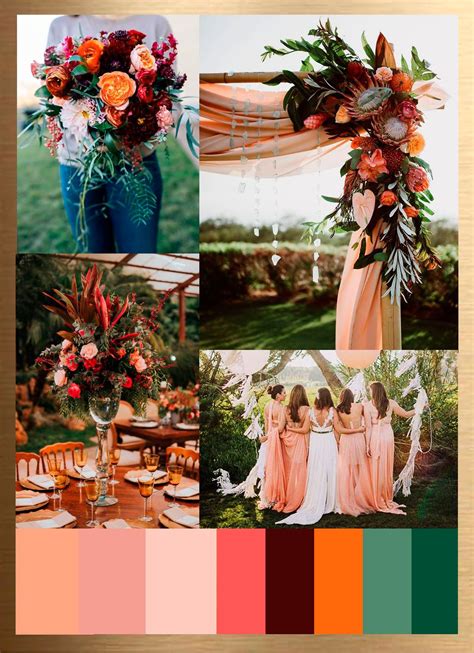 Cantaloupe Color Trend | Wedding color schemes summer, Sunset wedding colors, Wedding colors