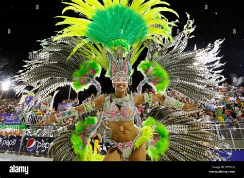 Encarnacion, Paraguay. 8th Feb, 2014. A dancer performs at the carnival ...