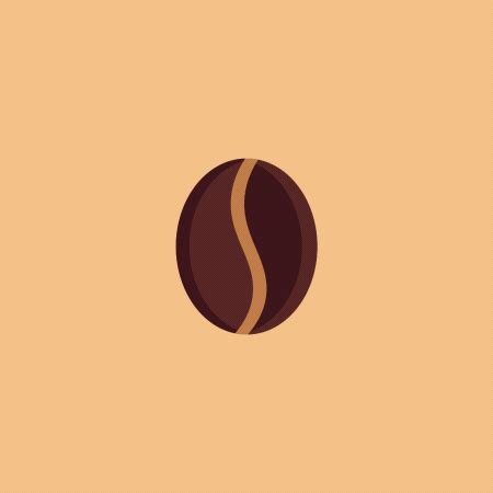 a coffee bean on a brown background