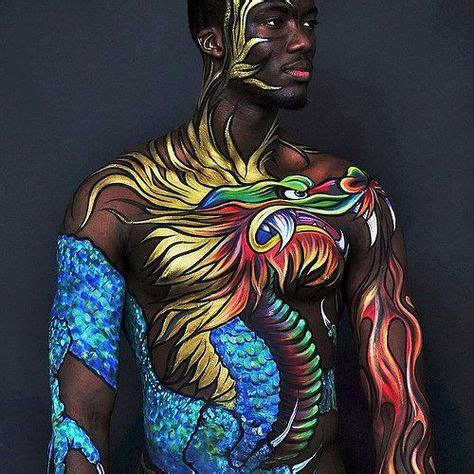 Cool Got COLOR ??? ;) Dragon body art !! #dragon #flames #bodyart #bodypaint #heatheraguilera #h ...