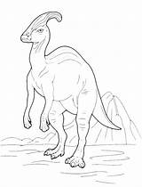 Parasaurolophus Coloring Page  Home sketch template
