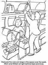 My Plane Trip Dover Publications Coloring Book Pages Sheets  sketch template