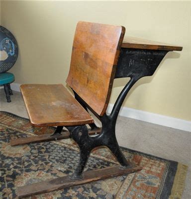 A.H.Andrews antique school desk cast metal | Antique school desk, Antique vintage decor, School ...