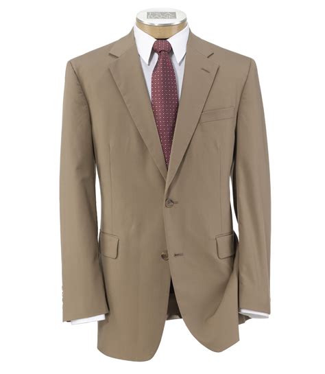 Executive 2-button Poplin Suit Extended Sizes | Lander