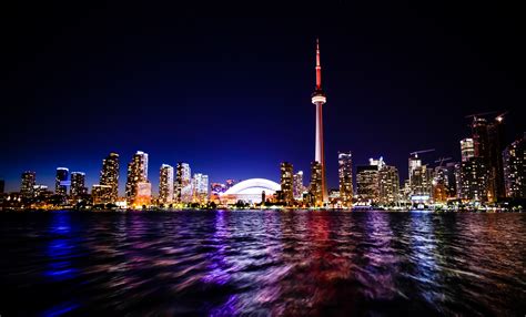 Toronto Night Skyline - 4K Ultra HD Wallpaper