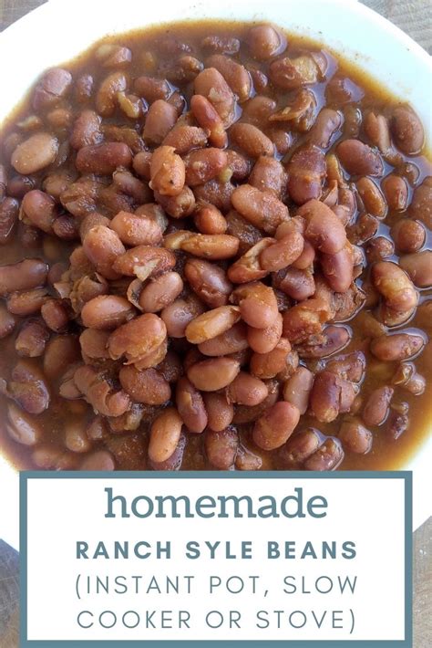 Easy Ranch Style Beans Recipe (Instant Pot, Slow Cooker or Stove Top)