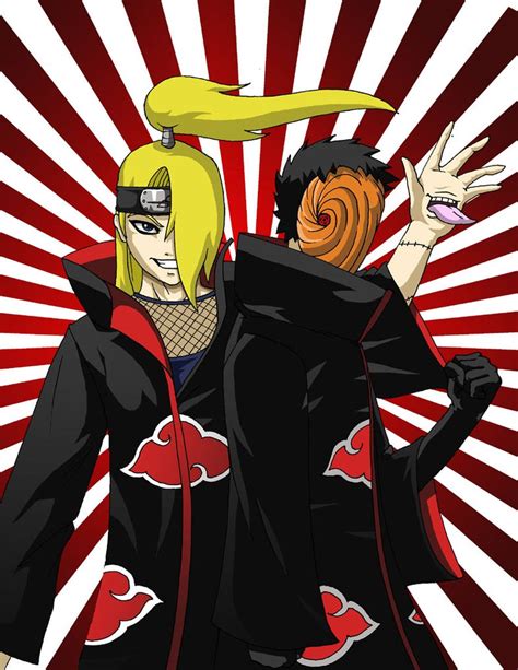 Tobi and Deidara by JJ-ANIME on DeviantArt