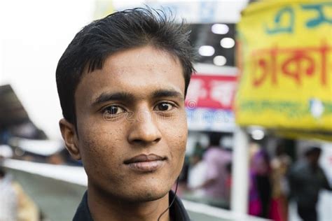 Dhaka, Bangladesh, February 24 2017: Portrait of a Young Bangladeshi ...