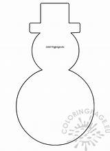 Snowman Hat Coloring Page Pages sketch template