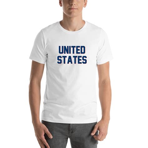 Personalized United States T-Shirt - White - Shirt View Adult Outfits, Top Outfits, John Calvin ...