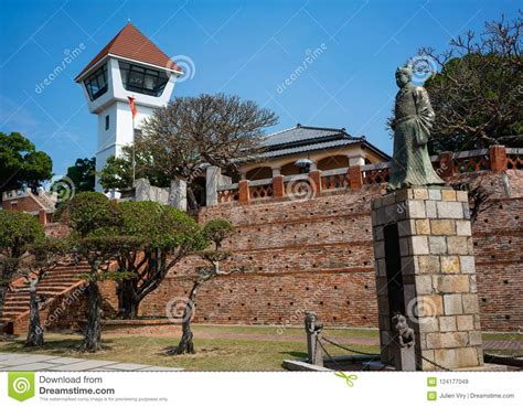 Anping Fort View a Former Dutch Stronghold Statue of Koxinga in Stock Image - Image of ...