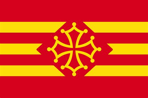 I made a flag for a fictional Occitano-romance union (yes, occitano ...