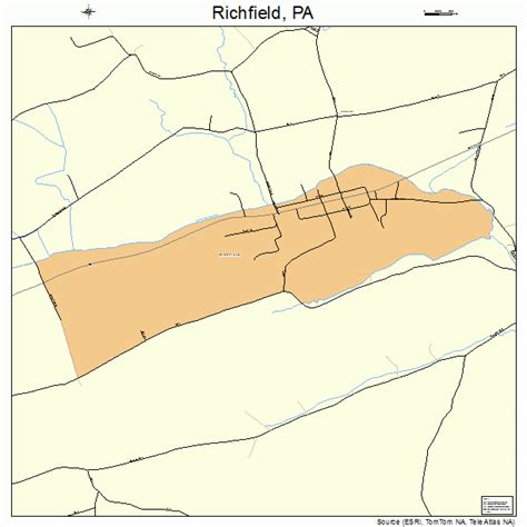 Richfield Pennsylvania Street Map 4264488