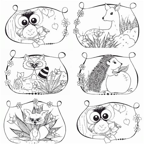 Woodland Baby Animals Coloring Pages Coloring Pages