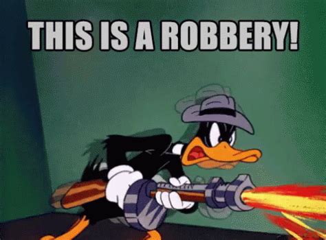 This Is A Robbery GIF - DaffyDuck ThisIsARobbery Robbery - Discover & Share GIFs