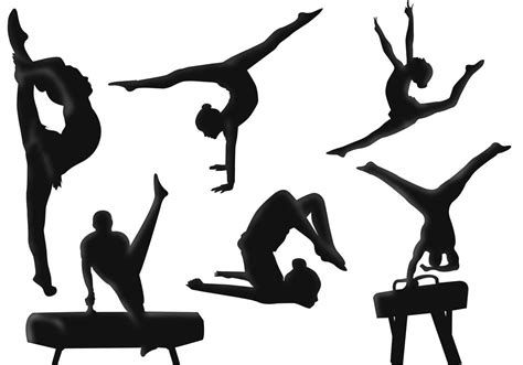 Gymnastic Vectors | Free vector art, Vector art, Free clip art