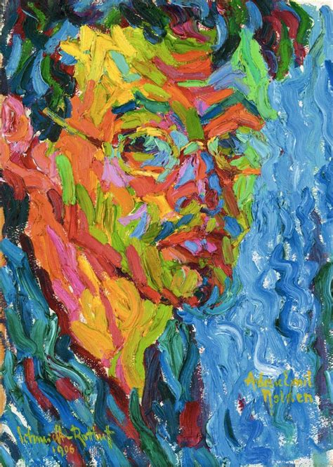 Karl Schmidt-Rottluff · Autoritratto · 1906 · Nolde Stiftung Seebüll | Portrait painting, Artist ...