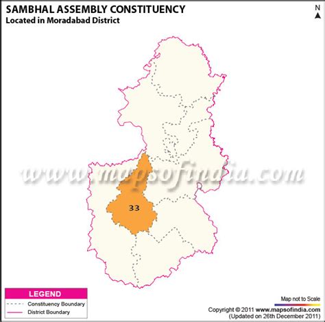 Sambhal Vidhan Sabha Constituency Map | Sambhal Election Result 2022 ...