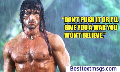 Rambo Quotes Images, Famous Rambo Quotes. Back there I could fly a ...