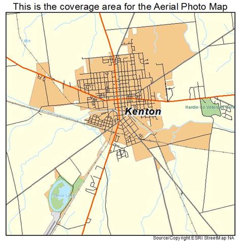 Aerial Photography Map of Kenton, OH Ohio