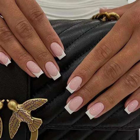 Best 19+ french tip acrylic nails short you must try this year