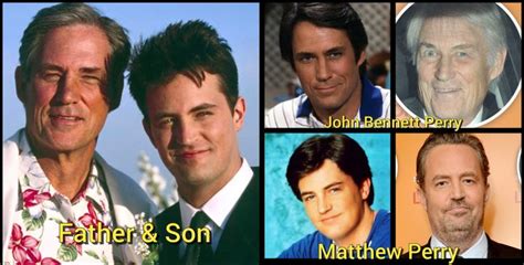 John Bennett Perry and his son Matthew | Father and son, Matthew perry ...