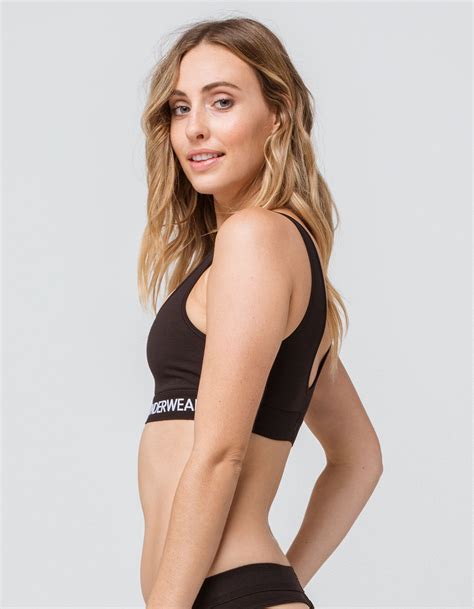 CALVIN KLEIN Monogram Logo Black Bra - BLACK | Tillys