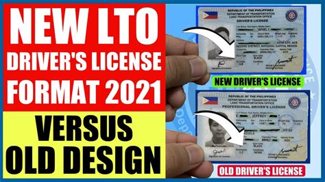 NEW LTO DRIVER'S LICENSE FORMAT 2021 VS. OLD DESIGN | ACTUAL COMPARISON ...