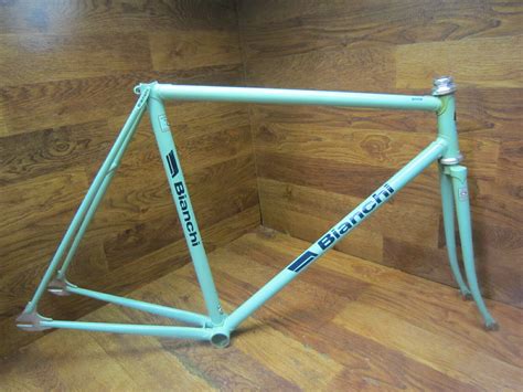 Bianchi Mega Pro Reparto Corse Pista Frame/Fork: 52cm STEEL Deda Zero ...