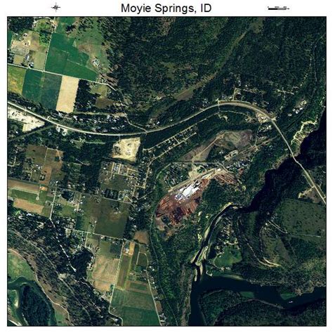 Aerial Photography Map of Moyie Springs, ID Idaho