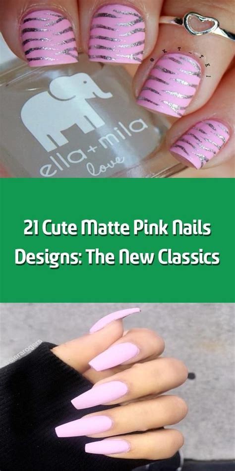 21 Cute Matte Pink Nails Designs: The New Classics - What do you know about m...- You are in the ...