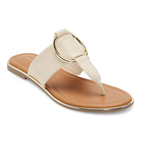 Liz Claiborne Womens Camillo Flat Sandals - JCPenney