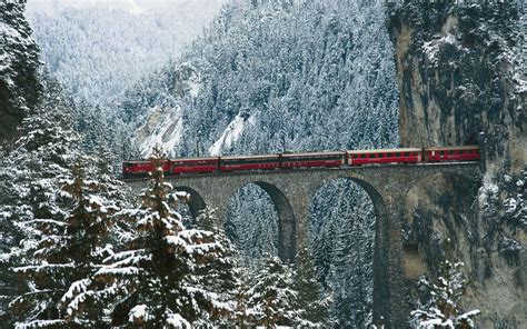 Landwasser Viaduct - Albula railway, Switzerland