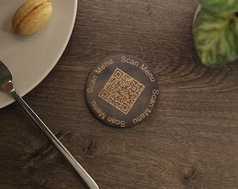 Double-sided Table QR Code Sign Restaurant QR Code Menu Wi-fi QR Code Sign Small Bussiness Scan ...