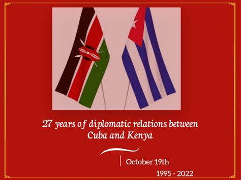 Cuba and Kenya: 27 years of diplomatic relations | CUBADIPLOMATICA