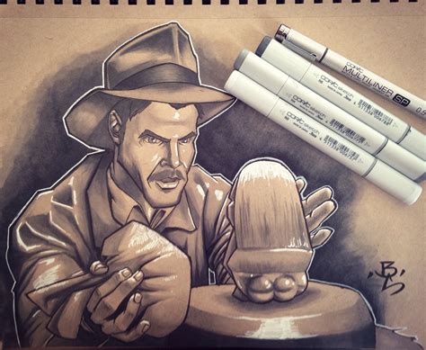 Indiana Jones Drawing at PaintingValley.com | Explore collection of Indiana Jones Drawing