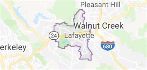 Map of Lafayette, California | Lafayette, Map, California