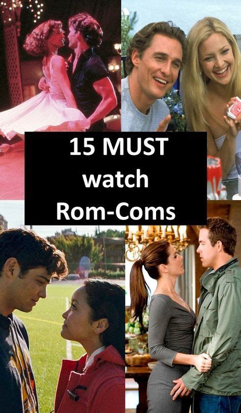 15 Rom-Coms you MUST watch! | Comedy movies list, Romcom movies, Good ...