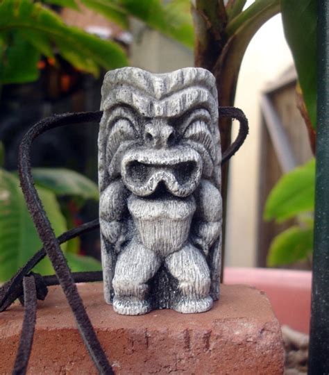 Brady Bunch bad luck tiki necklace Greg Brady Hawaii by eviltiki