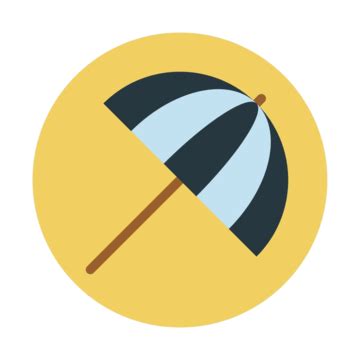 Umbrella Handle Clipart Transparent Background, Umbrella Handle, Icon, Vector Illustration ...