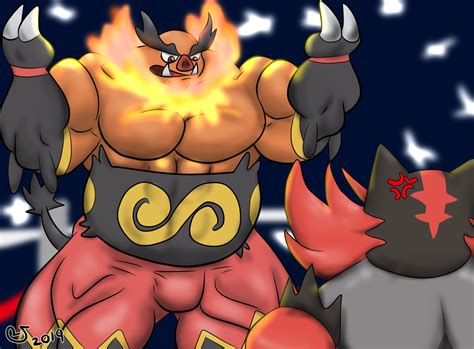 Buff Fanart Monthly: Emboar — Weasyl